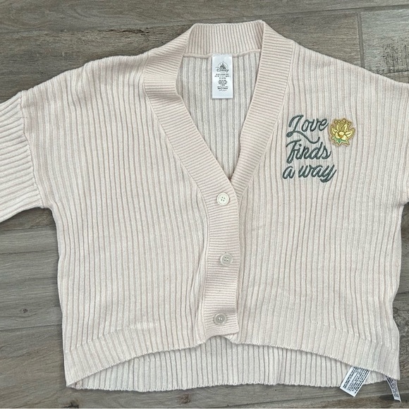 Disney princess and the frog Cream Cardigan Sweater - Picture 1 of 11